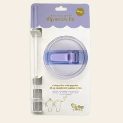 Lifestyle Flip Straw Lid -Occasionally Yours tde flip straw lid periwinkle 1