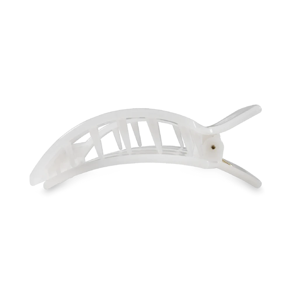 Medium Square Flat Hair Clip Medium Square Flat Hair Clip -Occasionally Yours teleties coconut white medium flat square clip medium hair clip 3