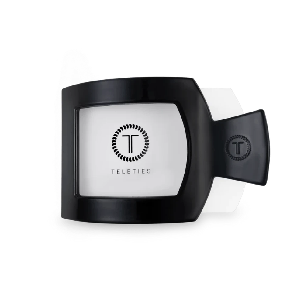 Medium Square Flat Hair Clip Medium Square Flat Hair Clip -Occasionally Yours teleties jet black medium flat square clip medium hair clip 2