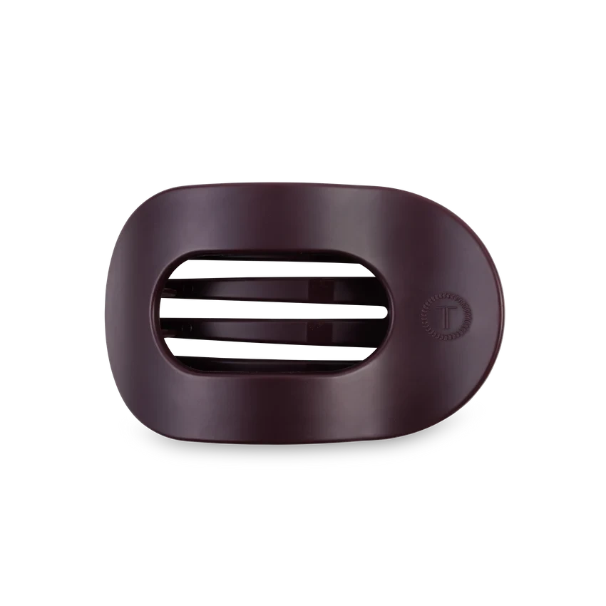 Medium Flat Round Hair Clip Medium Flat Round Hair Clip -Occasionally Yours teleties medium flat round hair clip burgundy bliss 1