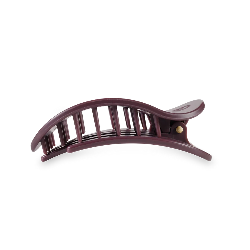 Medium Flat Round Hair Clip Medium Flat Round Hair Clip -Occasionally Yours teleties medium flat round hair clip burgundy bliss 3