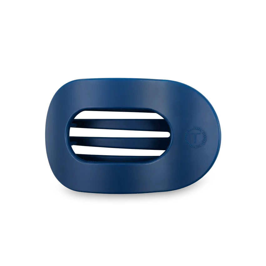 Medium Flat Round Hair Clip Medium Flat Round Hair Clip -Occasionally Yours teleties medium flat round hair clip midnight rain 1