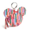 Vera Bradley Mickey Mouse Zip Bag Charm -Occasionally Yours vb mickey mouse zip bag charm mickey meadow stripe 1
