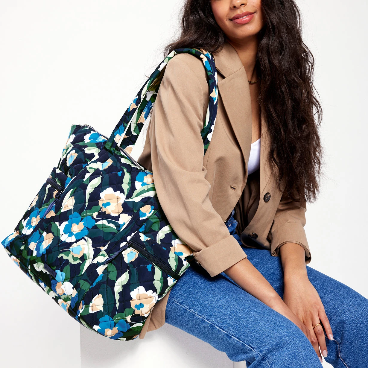 Large Multi-Strap Tote Bag - Immersed Blooms Vera Bradley Large Multi-Strap Tote Bag - Immersed Blooms -Occasionally Yours vera bradley large multi strap tote bag