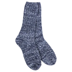 Weekend Ragg Crew Socks -Occasionally Yours wss weekend ragg crew socks denim