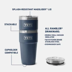 Yeti Rambler 20 Oz Stackable Cup -Occasionally Yours yeti rambler 20 oz stackable cup ultramarine violet 3