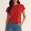 Modern Slub Tee -Occasionally Yours zsupply modern slub tee cabana red 1
