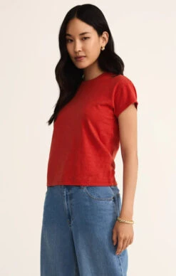 Modern Slub Tee -Occasionally Yours zsupply modern slub tee cabana red 3