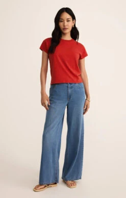 Modern Slub Tee -Occasionally Yours zsupply modern slub tee cabana red 4