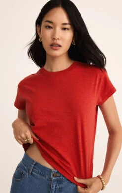 Modern Slub Tee -Occasionally Yours zsupply modern slub tee cabana red 5